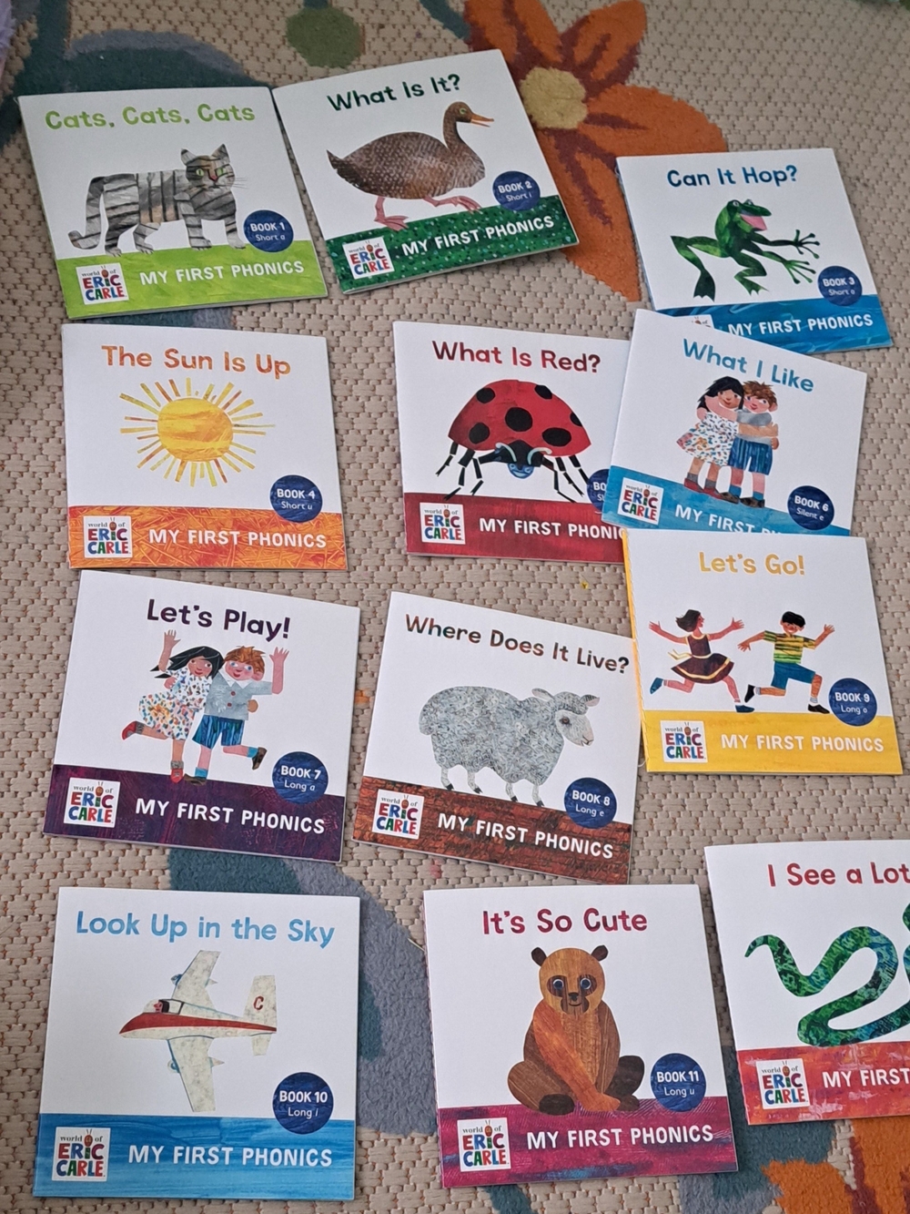Eric Carle My First Phonics Board Book Set - Multicolor Educational Kids Books
